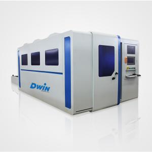 China Stainless Steel Cnc Fiber Laser Cutting Machine With Cover Exchange Table 2000w wholesale