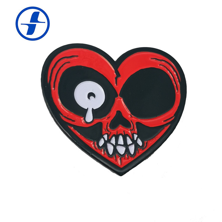 Cutely Custom Made Lapel Pins , Metal Dye Black Soft Enamel Pin Badges