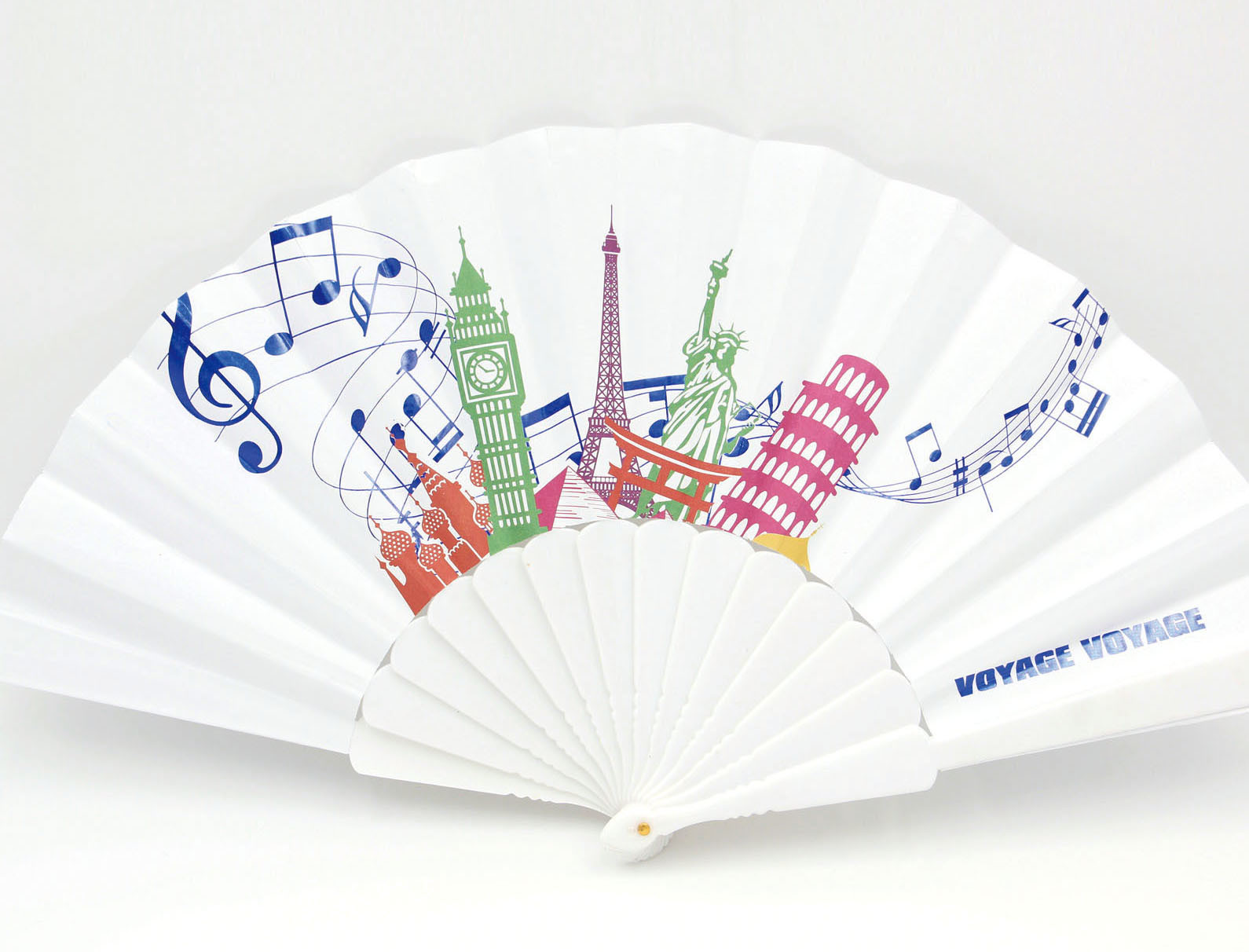 Colorful Promotional Folding Plastic Fan Advertising Fan Logo Customized