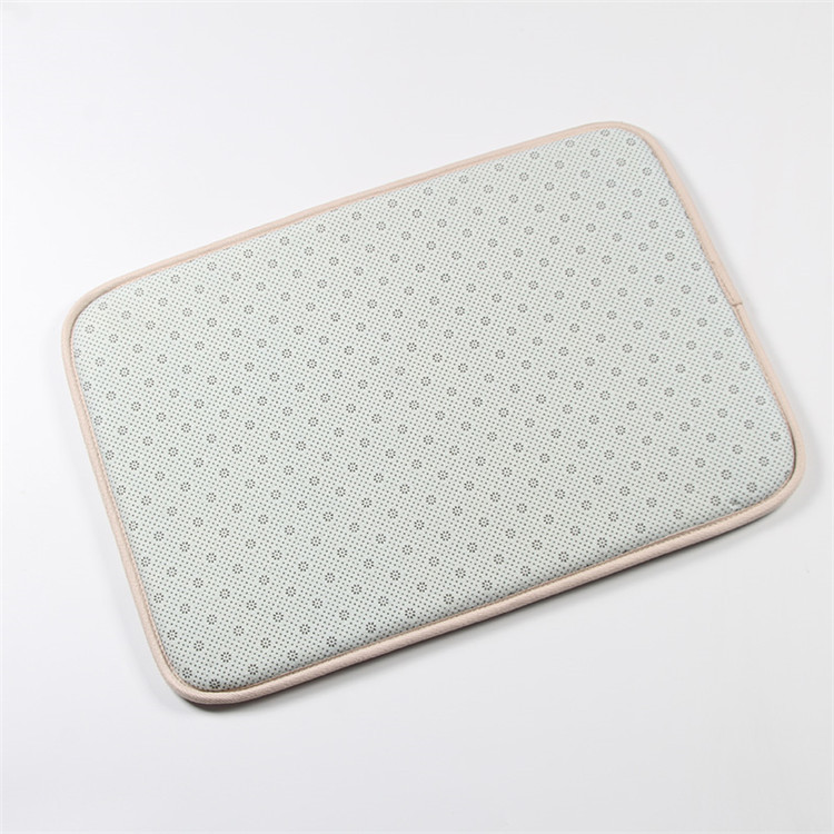 Fleece Surface 650G Water Absorbent Kitchen Floor Mats Decorative Bath Rugs