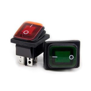 China 16A 250V 4 PIN Waterproof Lighted Rocker Switch wholesale