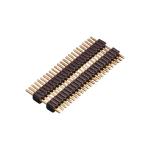 Breakable Male Straight Gold Plated Black Pin Header Connector 1-40p 2.54mm