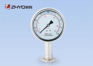 China Clamp Mounting Diaphragm Pressure Gauge For Petroleum Chemistry Equipment wholesale