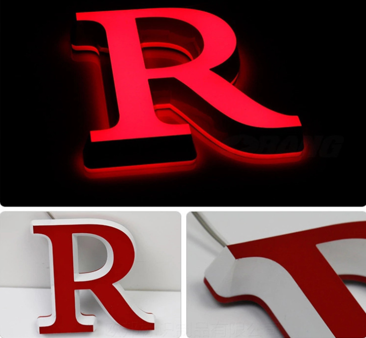 Customization Mini Letter 3d Acrylic Luminous Letter Energy Saving Pvc Light Letter