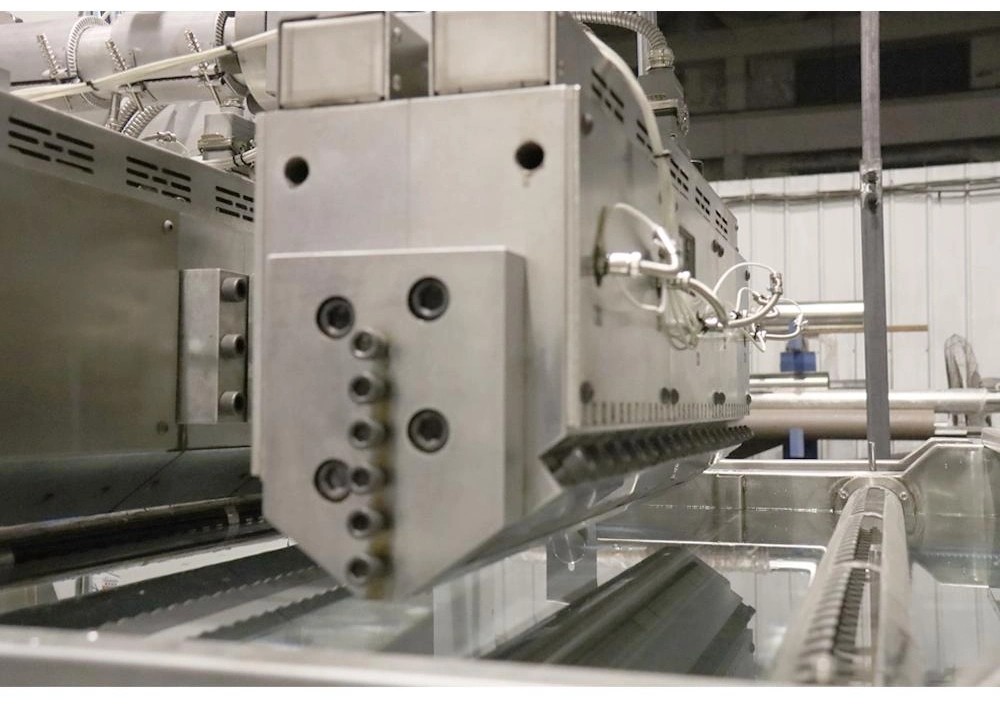 Flat Yarn Tape Extrusion Stretching Line For PE PP Woven Bag 250m/Min