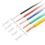 1mm 1.5mm 2.5mm 6mm 10mm 450/750V Multi Core Copper Conductor Electric Wires