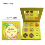 Private Label 107g Pressed Glitter Eyeshadow Palette For Dark Skin