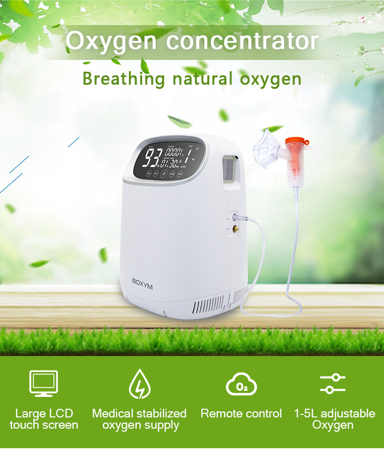 AC220V 42dB Hospital Oxygen Concentrator Machine 0.15ml/ Min Atomization