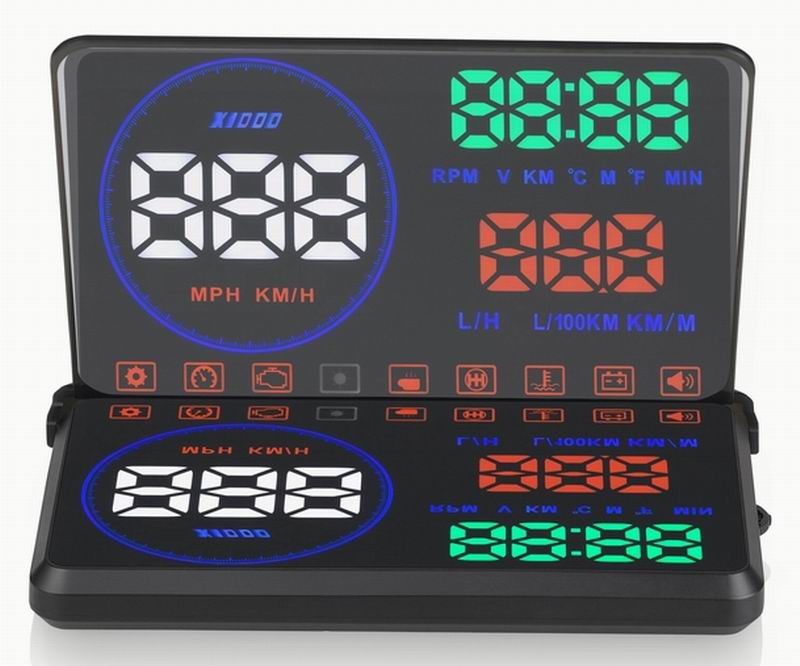 Ouchuangbo Car Head Up Display HUD detector speed projector on the windshield Speedometer Alarm