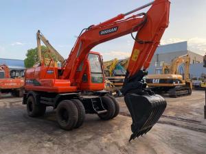 China Doosan DH150 Used Wheel Excavator Moving By Tires wholesale