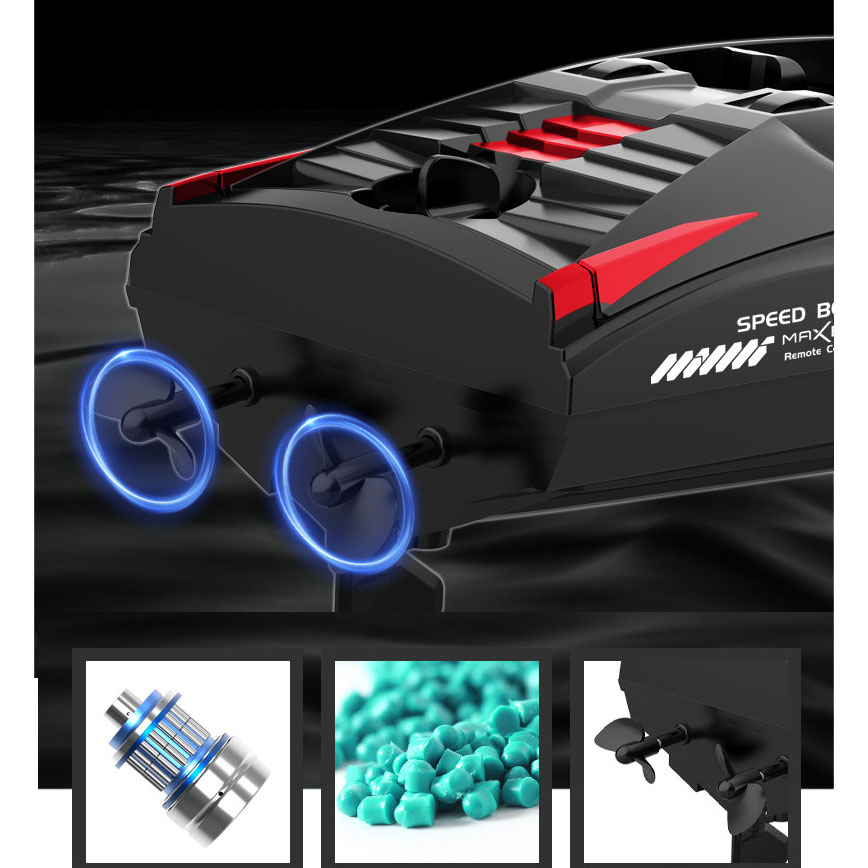 20 KPH High Speed Remote Control Water Play Electric Boats with Plastic Material