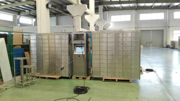 Outdoor Intelligent Parcel Delivery Lockers , Steel Luggage Secure Electronic