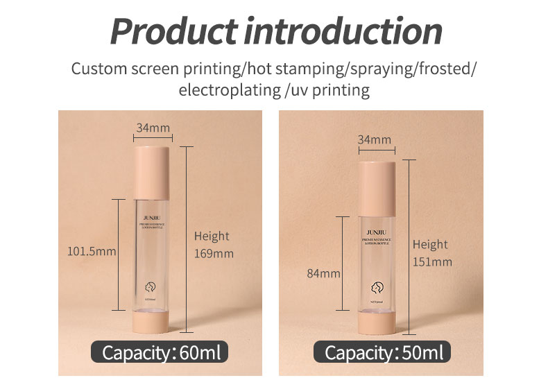 Airless Bottles 100ml 120ml Custom Cosmetic Bottle For Skin Care