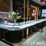 clear logo high quality acrylic jewelry display showcase