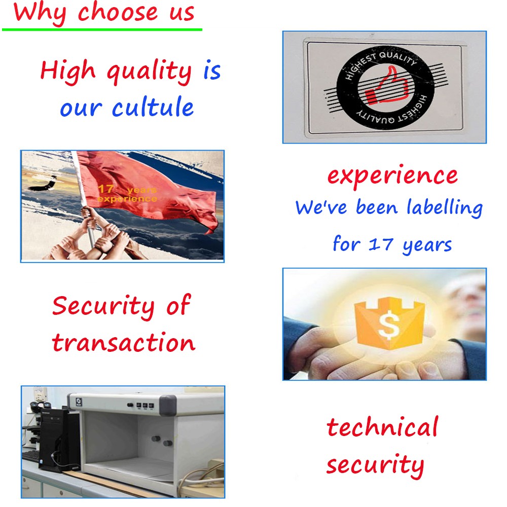 Self Adhesive Laser Holographic Security Labels for Glass Bottle