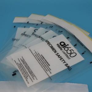 China Factory Supply 95kpa Specimen Bags Reclosable Specimen Transport Zipper Specimen Collection Bag wholesale