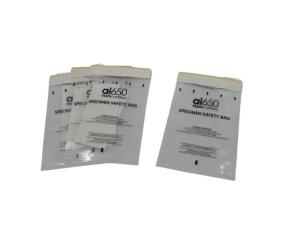 China 95kPa Pressure Sensitive Adhesive Clear Individual Pouch Specimen Transport Bag wholesale