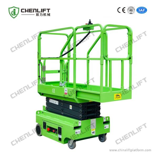 Mini Self Propelled Electric Scissor Lift Platform Elevated Lift MEWP Height 3m