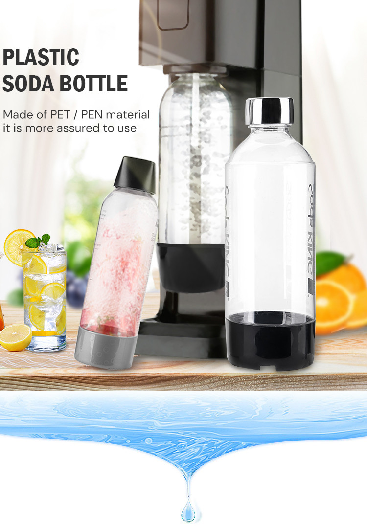 Custom Portable Soda Maker Bottle Large Capacity Carbonating Bottles