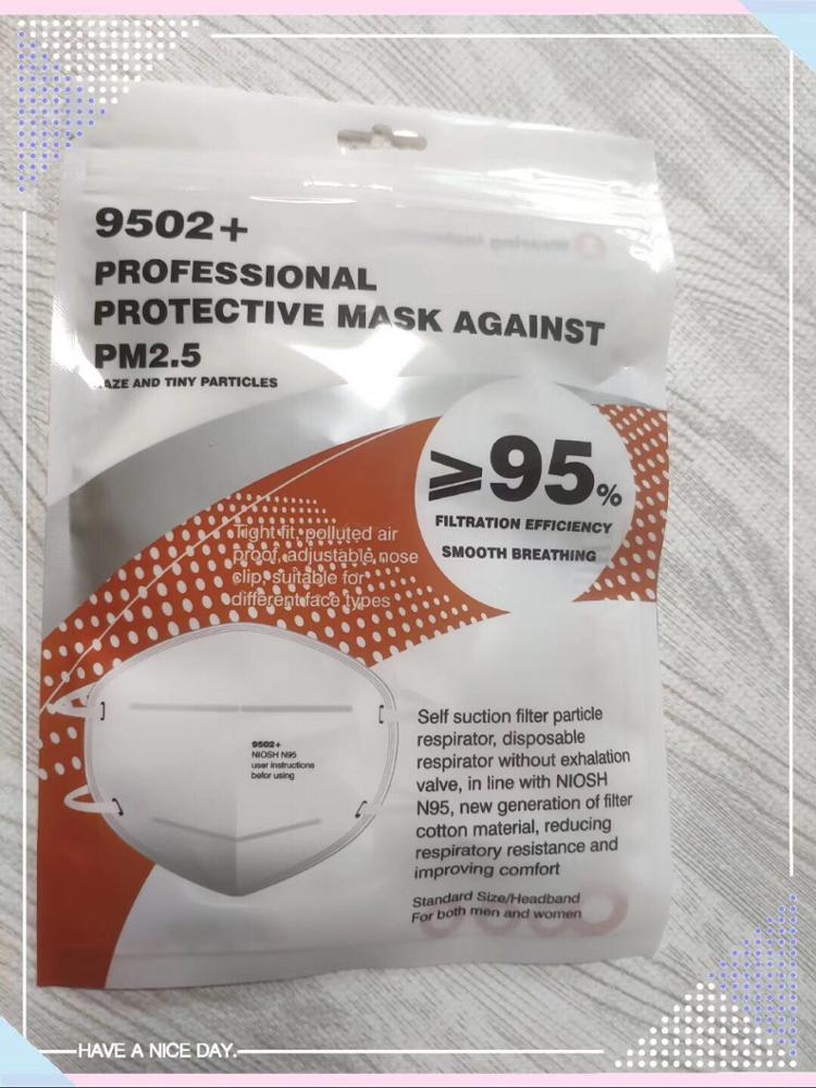 Protective N95 Face Mask / Ffp2 Filter Mask Ce Certificate High Filtration Capacity