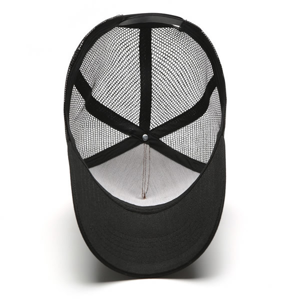Embroidered label fitted sports cap hat 5 panel custom baseball cap custom half mesh Amazon hot sell fashion cap