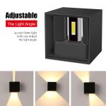 10w Wall Mounted LED Lamps Adjustable IP65 Waterproof L100mmxW100mm