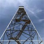 Metal Guard Tower On Prison Security Watch Fire Observation Tower