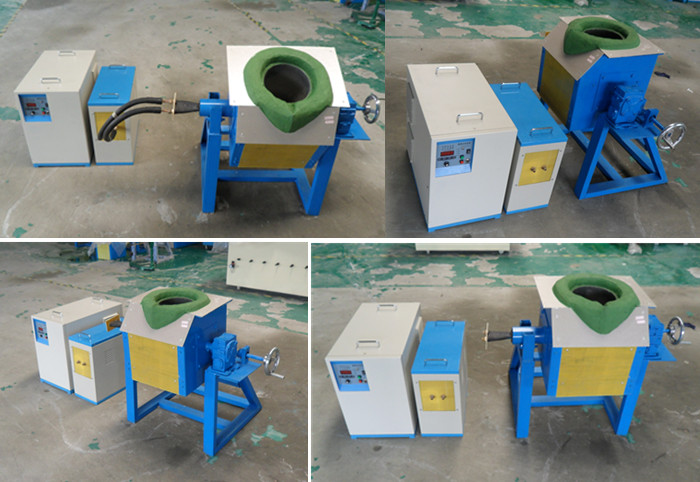 Copper Steel Scrap Cast Iron Metal Induction Melting Furnace Medium frequency IDBT Tilting induction Melting Furnace