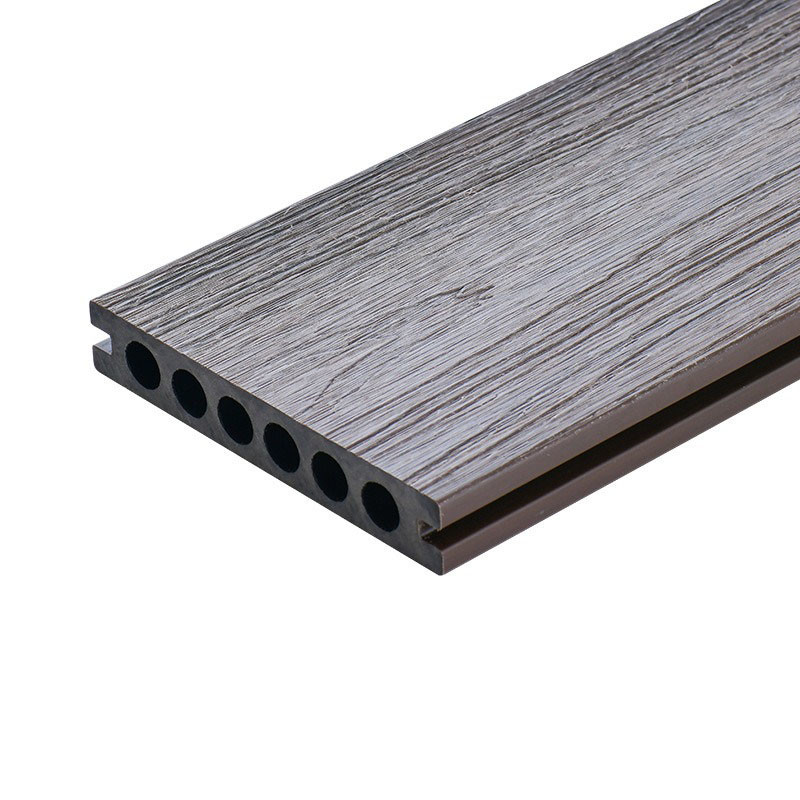 Waterproof Outdoor Plastic Wood Planks 140x23mm WPC Exterior Panel Decor Decking Flooring Material