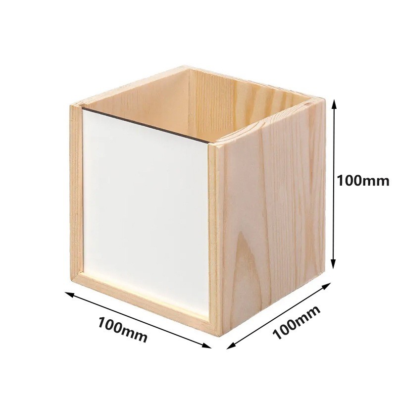 Customized Sublimation Printing Wooden Pen Holder Gift For Students