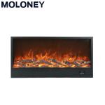 1000mm TV Stand Electric Wood Burning Fireplace Wall Insert Remote Control
