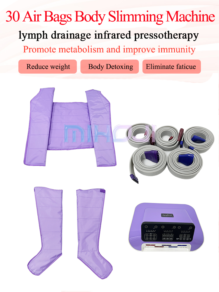 7 Inch Screen Salon Lymphatic Drainage Compression Machine For Fat Removal