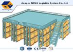 Plywood Board Industrial Mezzanine Floors Racking System With Staircase