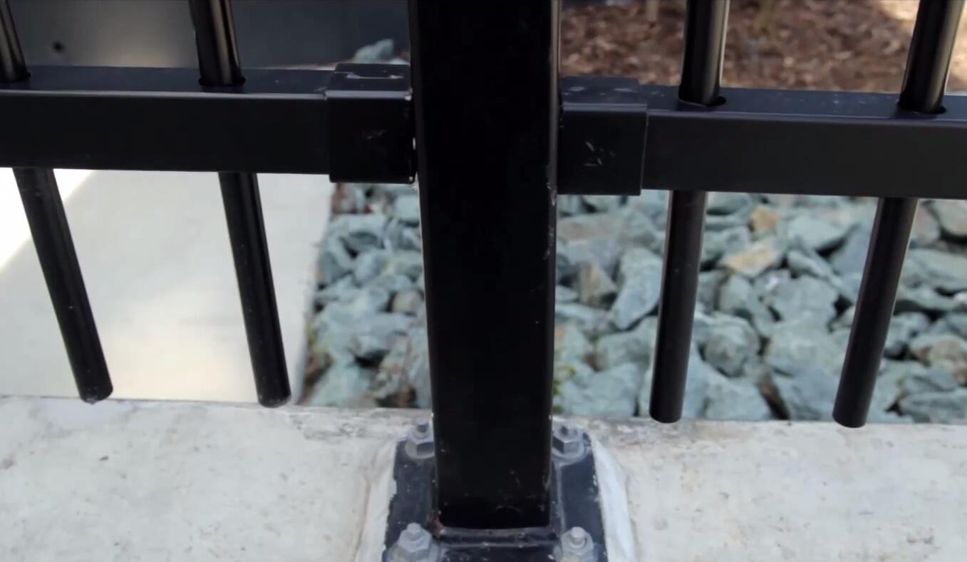 Zinc Steel Tubular Backyard Guard Fencing