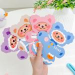 Instagram Cartoon Bear Birthday Card Creative Cute Matte Lamination