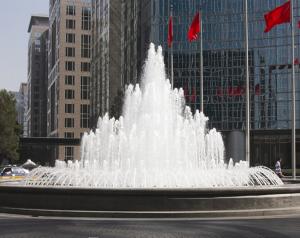 China Stainless Steel Big Air Mixed Trumpet Fountain Jet Nozzle Water Fountain Spray Heads wholesale
