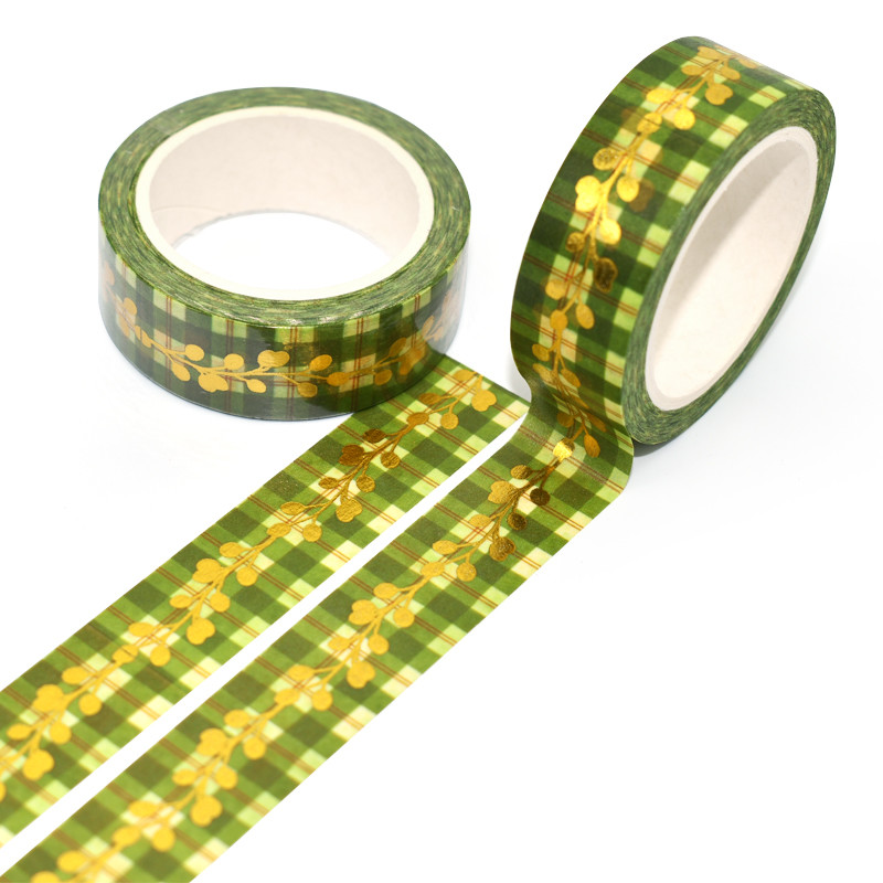 Japanese Washi Paper Tape Custom Printed Gold Foil Washi Tape Manufacturer