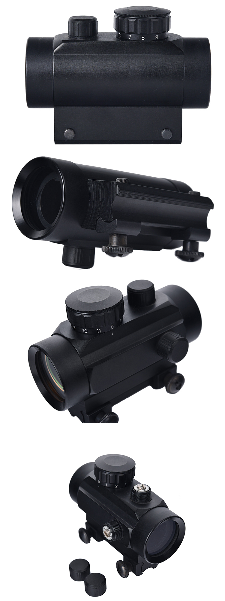 11 Level Brightness Reticle Optical Red Dot Scope for Aluminium Alloy 1X30 Sight