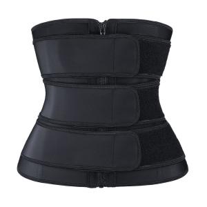China Latex Zip Up Waist Trainer With 3 Belts wholesale
