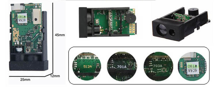 JRT 703A Laser Range Finder Module 40m Support Single / Continuous Measure Mode