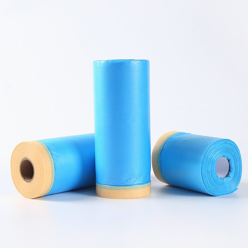 Universal Plastic Sheet Roll For Car Overspray Masking Film Single Sided