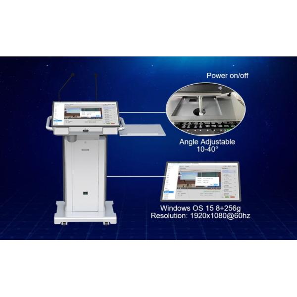 Smart Lectern with Adjustable Screen Angle 10-40° Intel i5/i7-11 Processor and 8/16GB DDR4 RAM for Educational Use