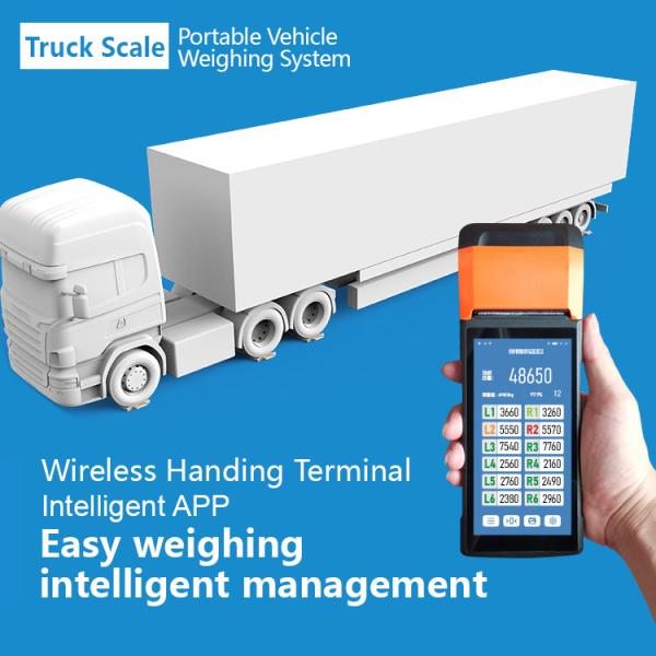 LCD Display Mobile Truck Scale with Static/Dynamic Weighing Mode and 95*48*6cm Dimensions
