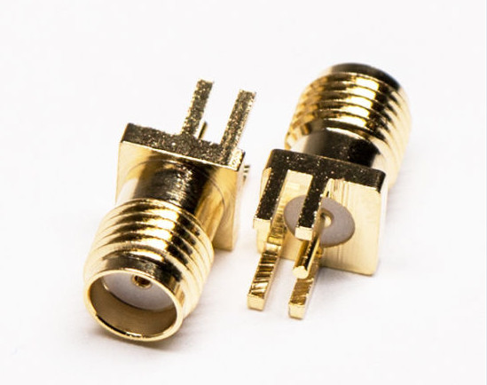 180 Degree DIP PCB RF Coaxial Connector SMA RF Connector Kit Brass Material