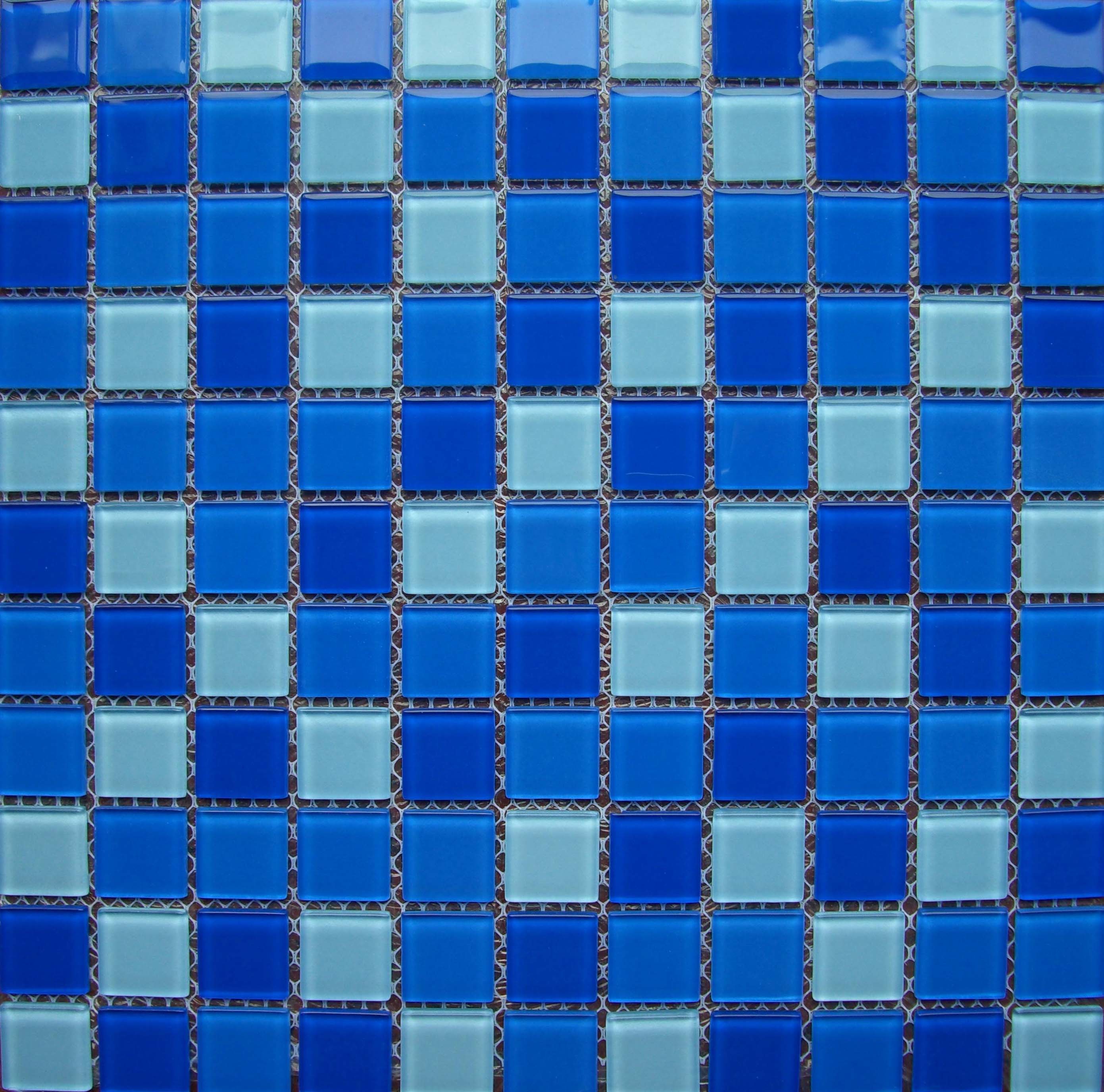 300x300mm mosaic tile outlet,crystal glass,swmming pool mosaic tiles, code blue