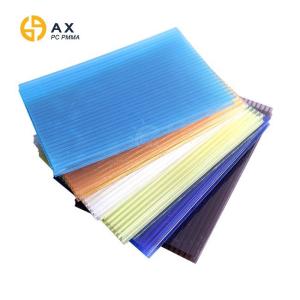 China Lake Blue 4mm Polycarbonate Hollow Sheet wholesale