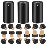 Matte Black PVC Heat Shrink Capsules For Wine Bottle Cork Clear Bottle Stopper
