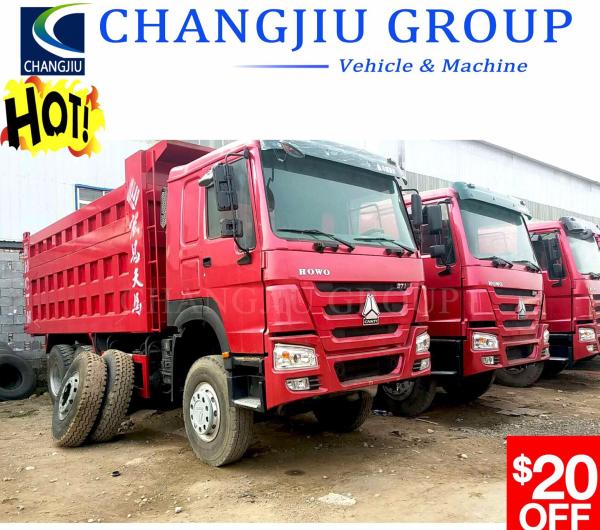 Used Sinotruk HOWO Excellent Quality 6X4 371HP 375HP Dump Truck Left Hand Drive