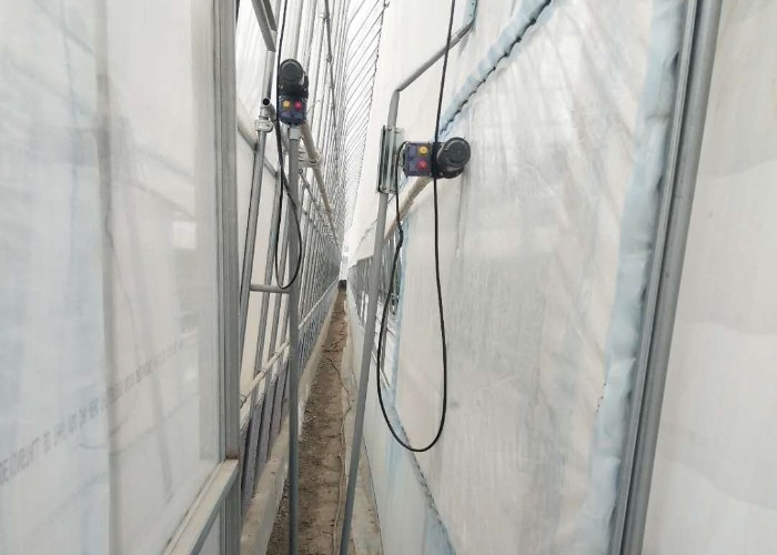 Double Layer Plastic Film Greenhouse With Cooling System Heating System Shading System Grow Tomatoes