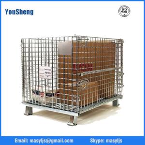 China Industry folding warehouse galvanized wire mesh cage wholesale